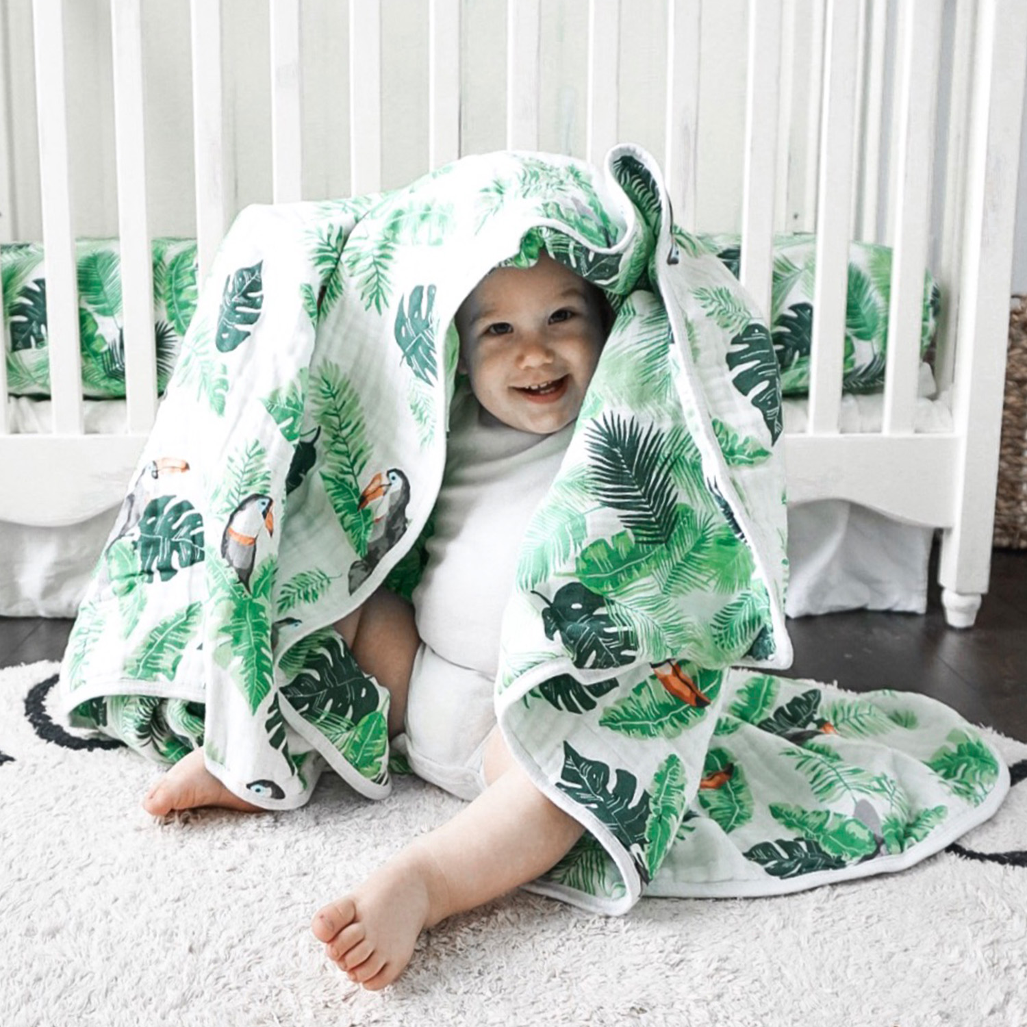 giveaway, bebe au lait, kateschwanke, kate schwanke, rio, palm, muslin blanket, snuggle blanket, cute baby, baby boy, baby play time