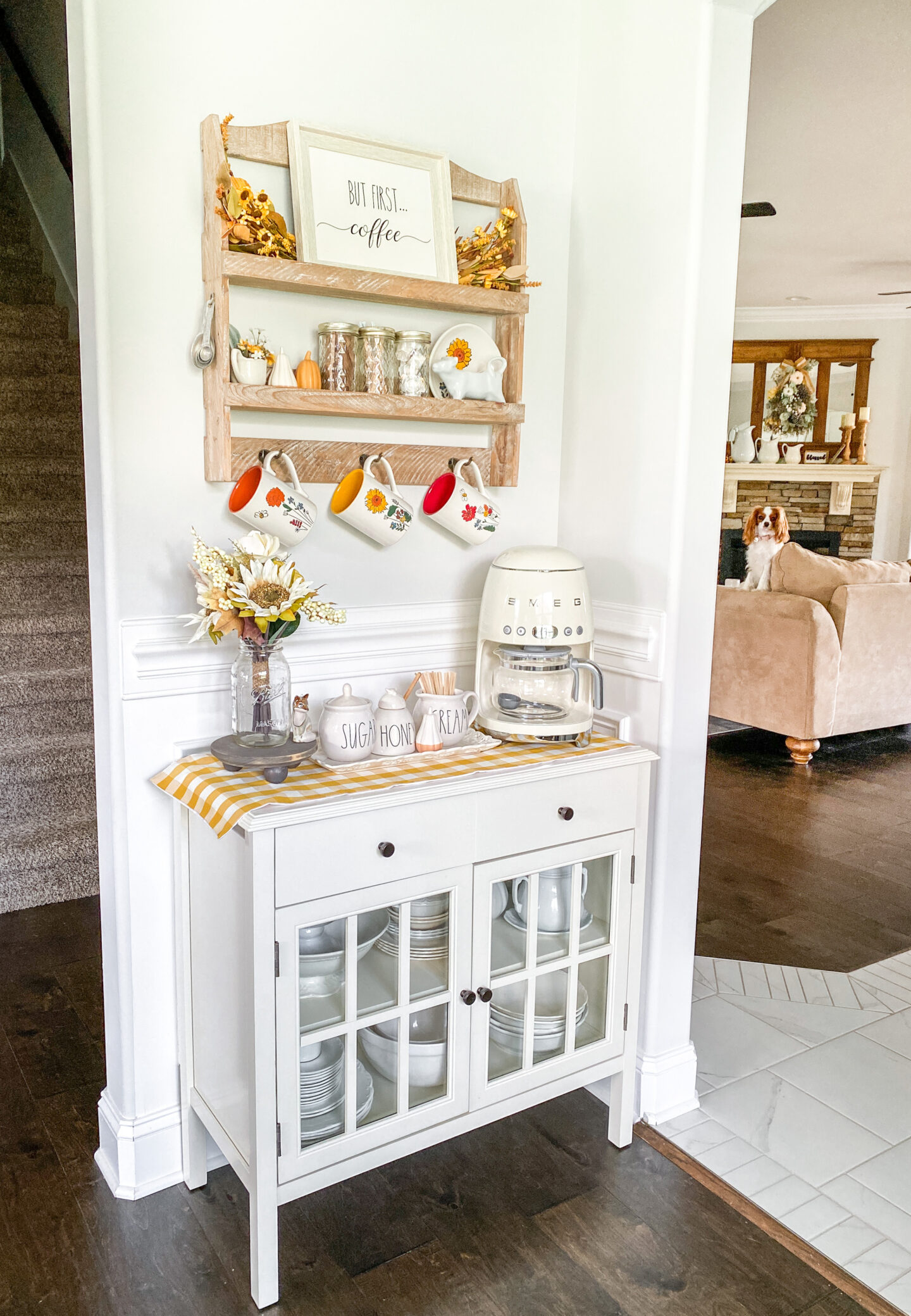 Early Fall Coffee Bar Ideas For Small Spaces - StoneGable